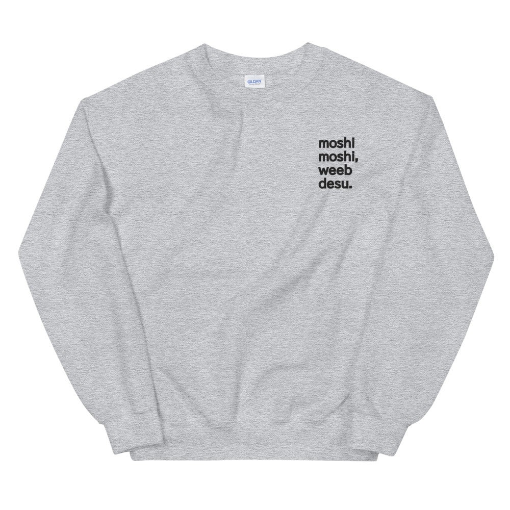 Embroidery Moshi Moshi Sweatshirt