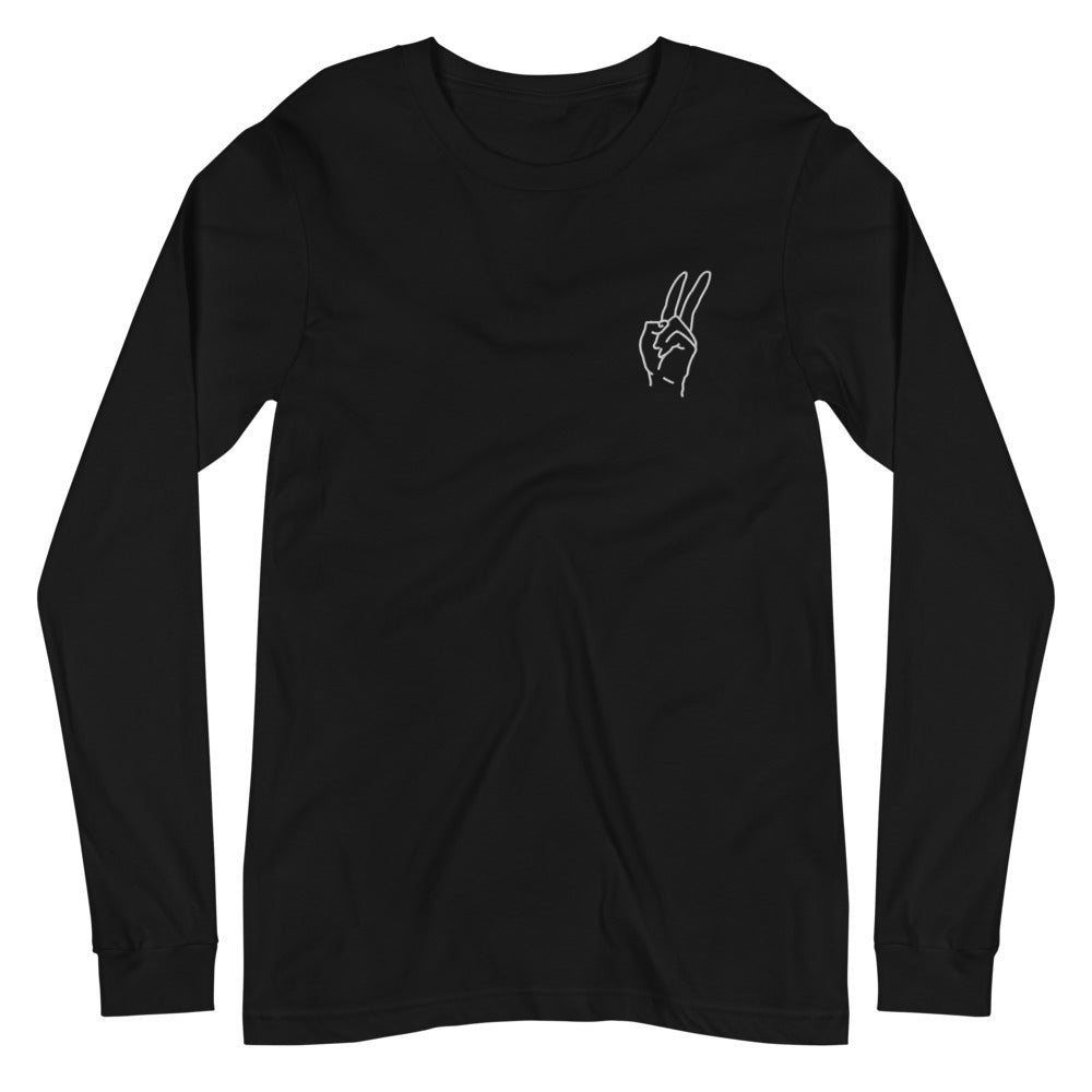 Embroidery Peace Long-Sleeve