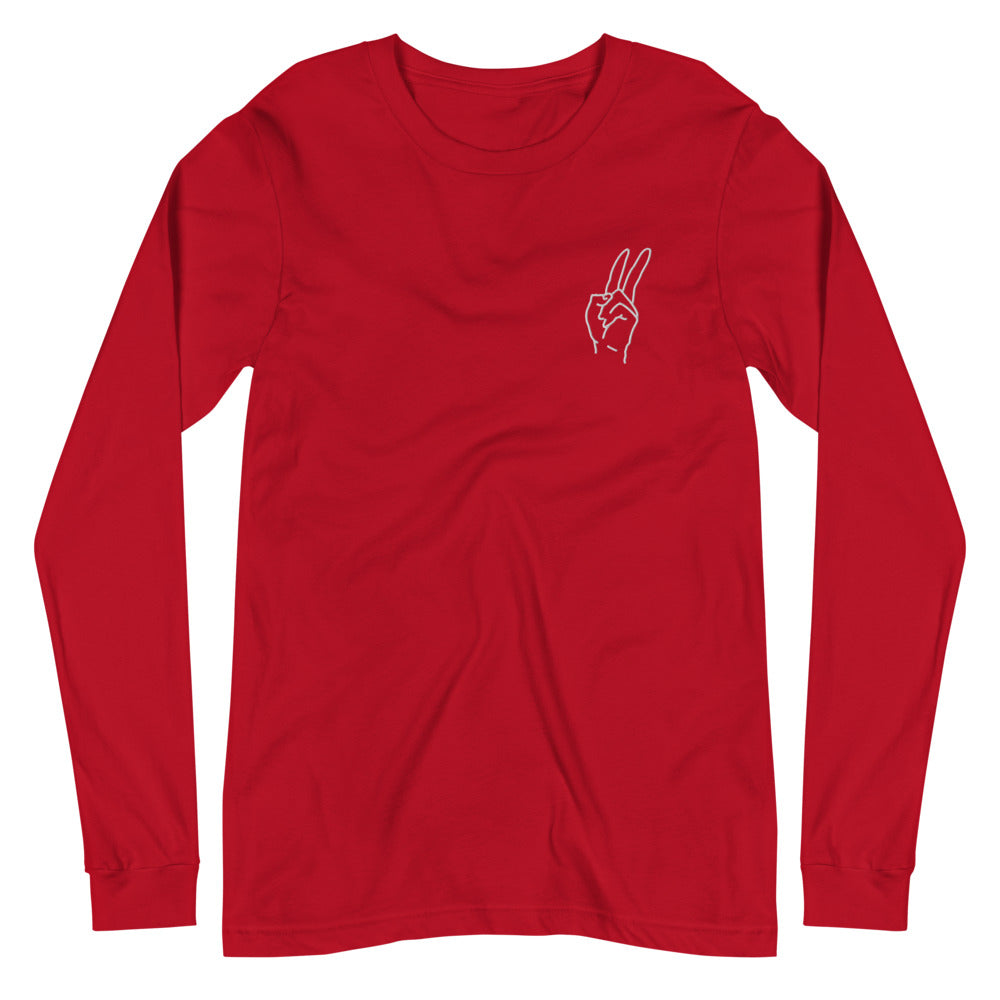Embroidery Peace Long-Sleeve