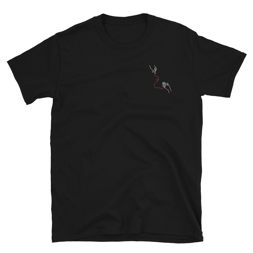 Embroidery Red String Tee
