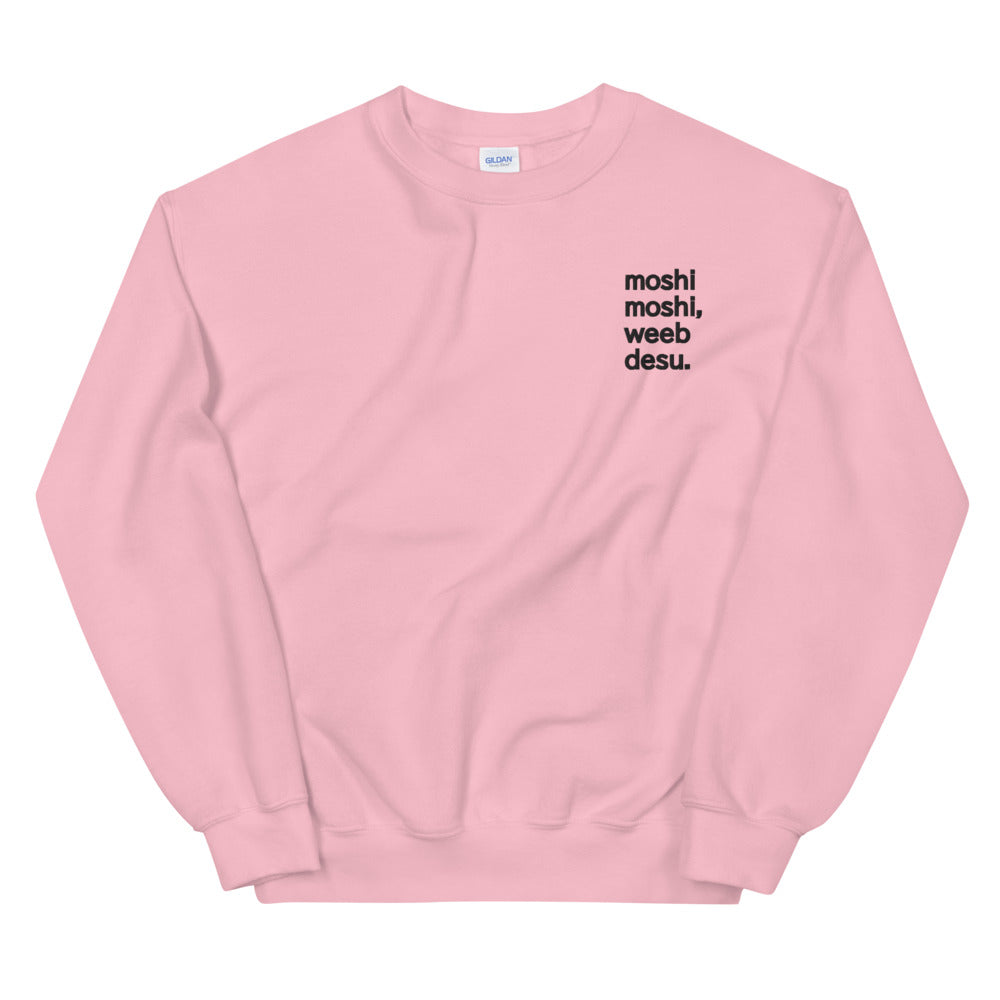 Embroidery Moshi Moshi Sweatshirt