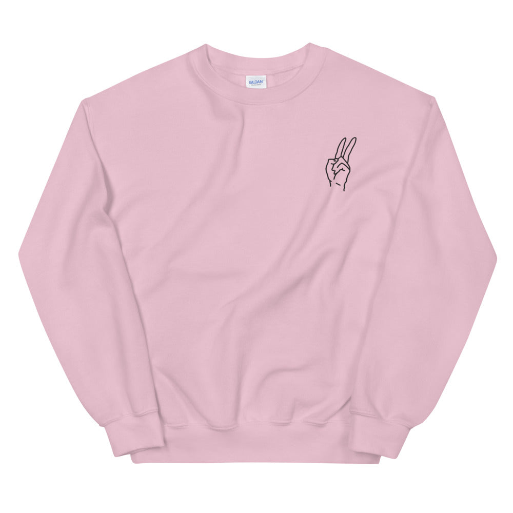 Embroidery Peace Sweatshirt