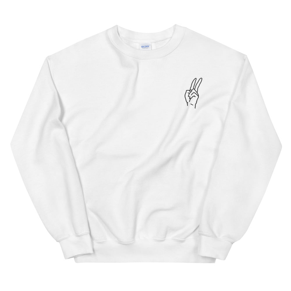 Embroidery Peace Sweatshirt