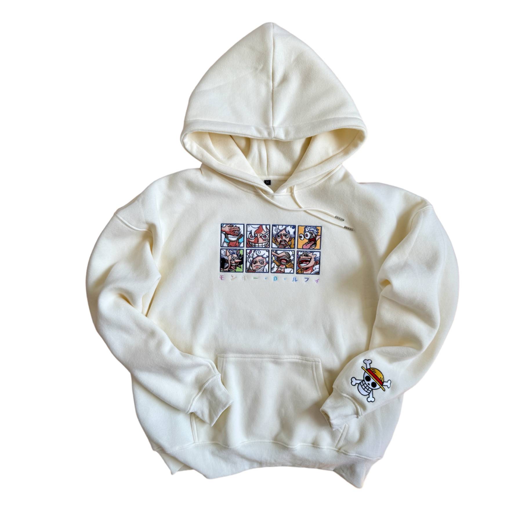 LE SSERAFIM×épine hoodie onepiece white One Piece Roronoa Zoro Printed Joji Hoodie Unisex Streetwear