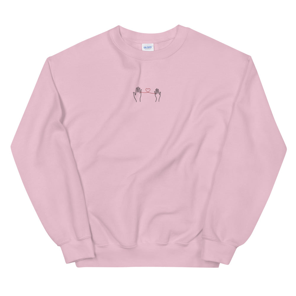 Embroidery Heart Sweatshirt