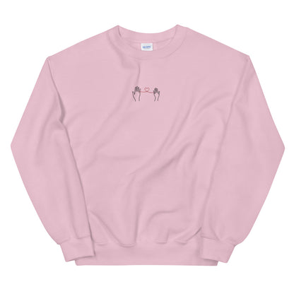 Embroidery Heart Sweatshirt