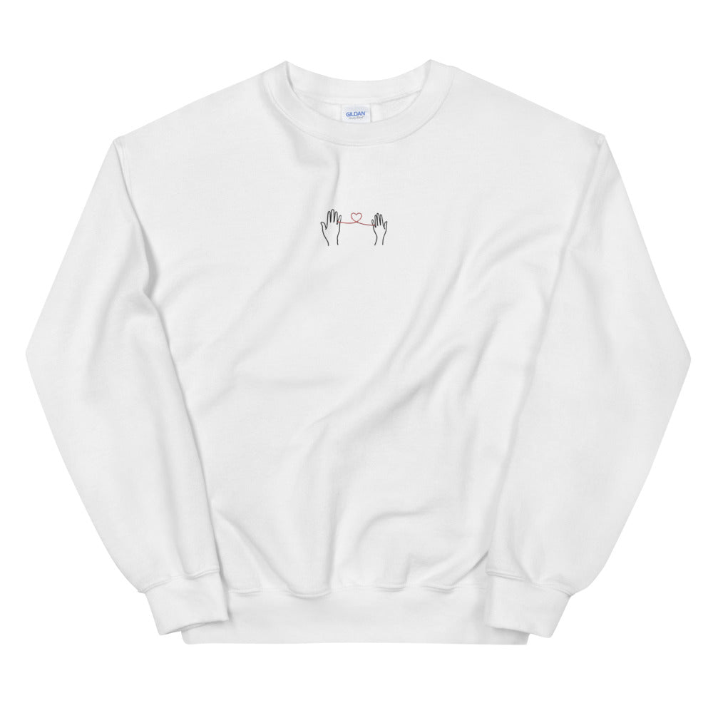 Embroidery Heart Sweatshirt