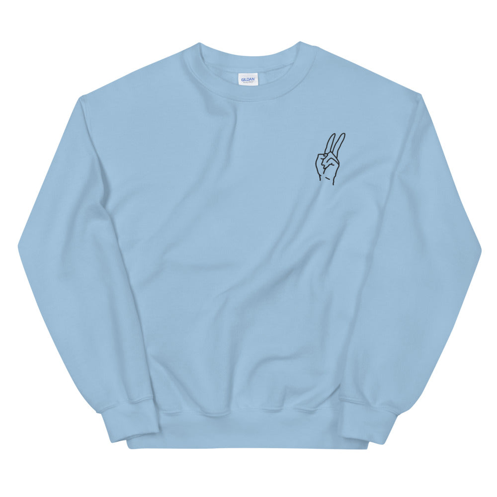 Embroidery Peace Sweatshirt